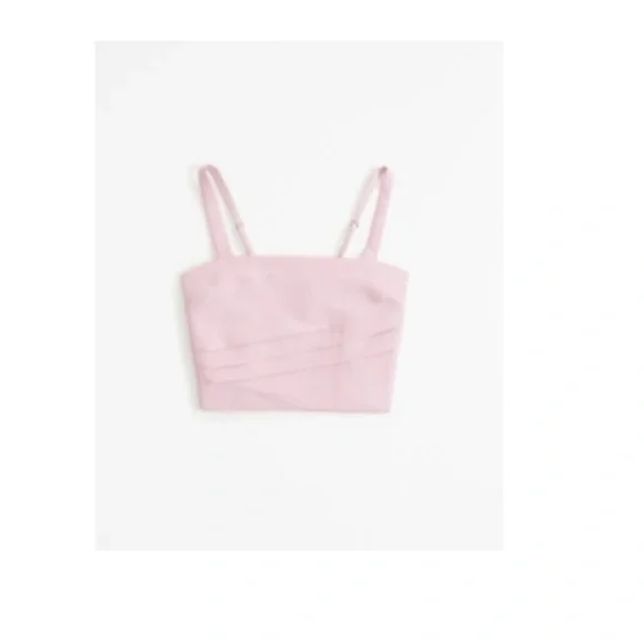 LAST CHANCE!
Make an offer! Pink Abercrombie Ruched Tank - Picture 1 of 5